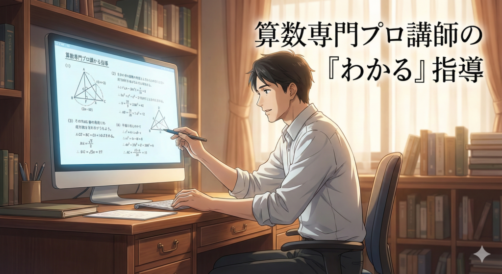 算数専門プロ講師による質の高い指導